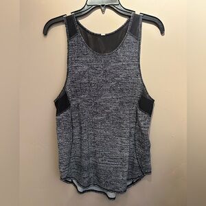 Women's Black and Gray Sleeveless Top